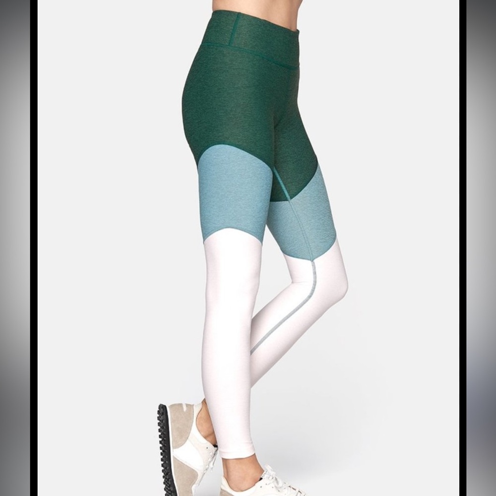 Outdoor Voices Green, Blue and Pink 7/8 Leggings